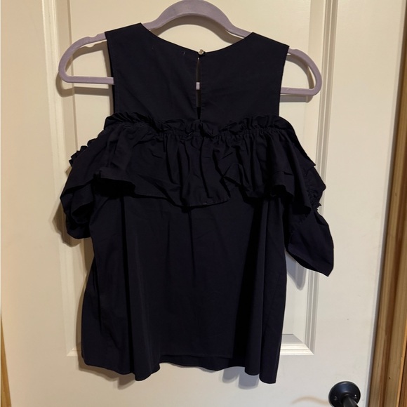 Copper Key Ruffle Top cold Shoulder Size Large - Picture 5 of 5